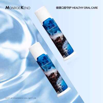 凯诺夫妇同款正品MonroeKeno盐爽洁白牙膏海盐清新口气全家专用通