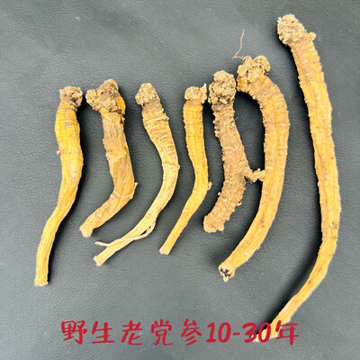 西藏林芝海拔3300米野生小党参 6-50年 配黄芪玉竹煮水煲汤 250g