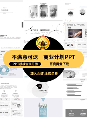 年终动态含音乐PPTPPT模板商业计划简约汇报手绘画册工作总结书