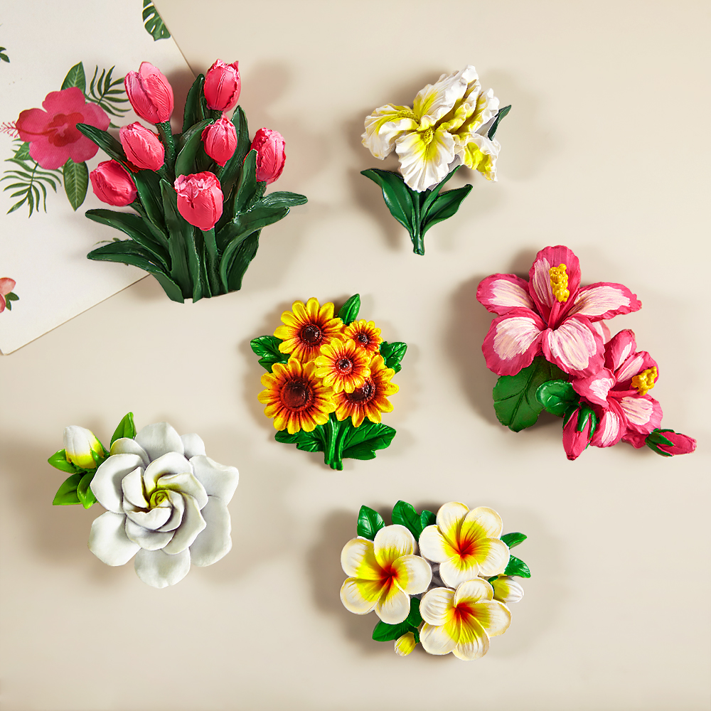 简欣花朵磁性冰箱贴创意磁吸
