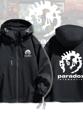 Paradox Interactive P社游戏公司周边冲锋衣夹克外套春秋衣服潮