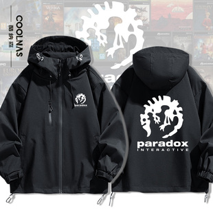 Paradox Interactive P社游戏公司周边冲锋衣夹克外套春秋衣服潮
