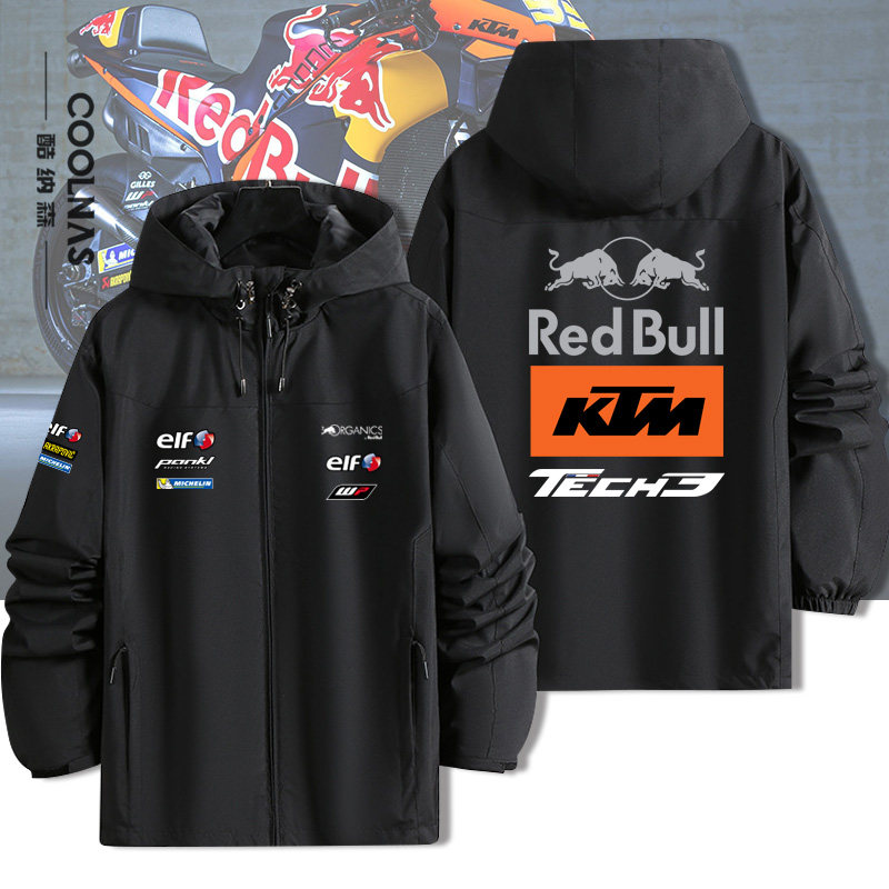 KTM摩托车队MOTOGP红牛比赛服定制冲锋衣夹克外套春秋季套装衣服
