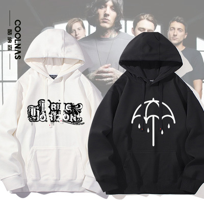金属核乐队BMTH雨伞周边连帽卫衣