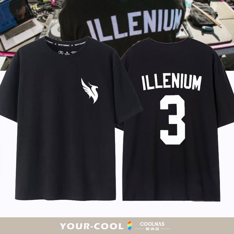 DJ凤凰之子 ILLENIUM PRISM SCOOP短袖T恤男青年纯棉宽松半袖衣服-封面