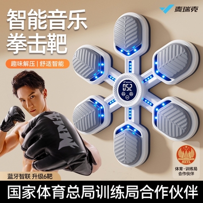 麦瑞克音乐拳击机MR-2425成人墙靶儿童打击反应电子靶散打训练器