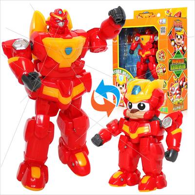 星原小宝2神勇V5队变形机器人星宝男孩正版玩具金刚战神六合体