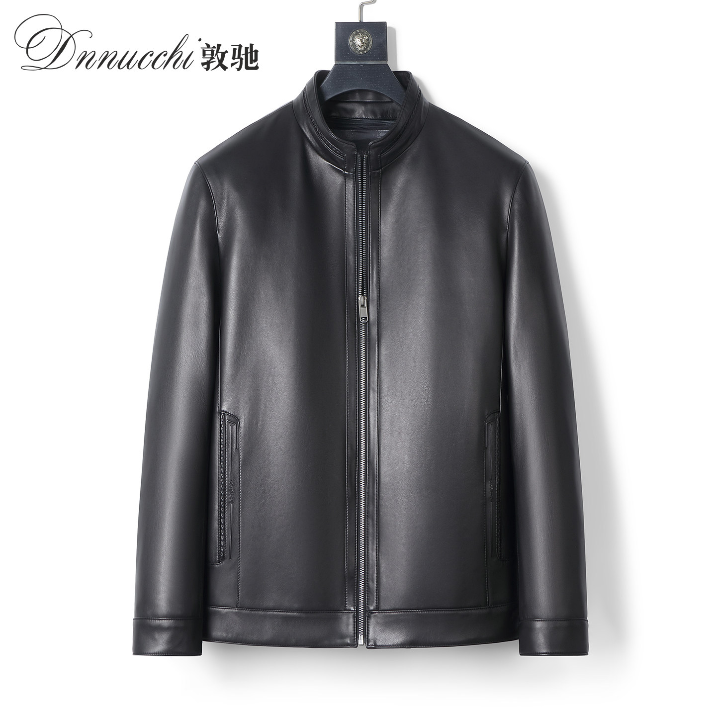 海宁真皮皮衣男士胎牛皮羽绒服厚
