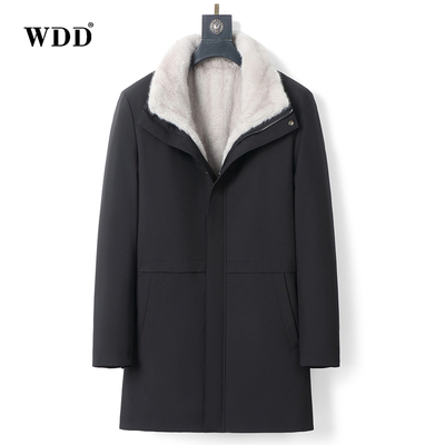 金貂绒内胆中长款派克服男加厚