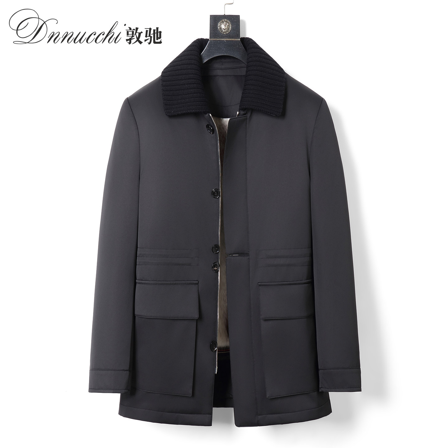 派克服男士水貂内胆整貂皮草外套