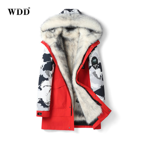 派克服男郊狼毛内胆冲锋衣外套厚