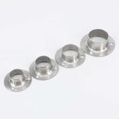 五金支座双管托圆头托架衣柜配件衣杆托毛巾杆座组合墙托办公室座