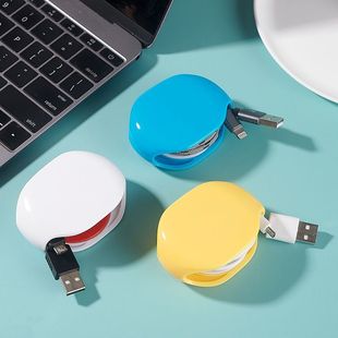 绕线器自动回收卷线器集线理神器伸缩耳机苹果数据线充电线收纳盒