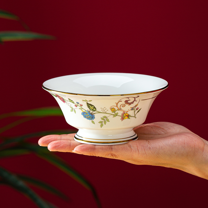 亿彩佳缘骨瓷富贵碗可微波炉