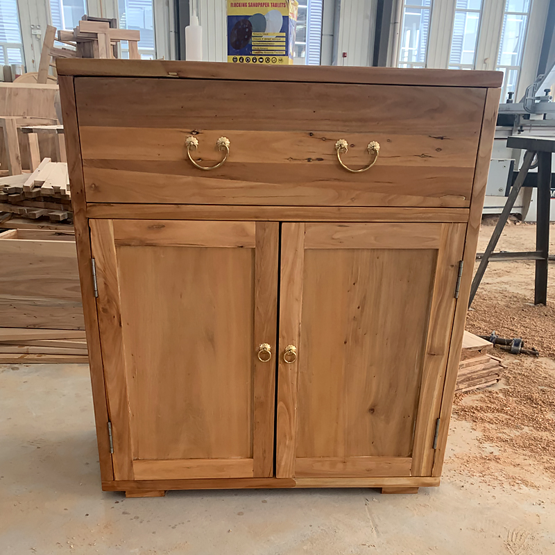 榆木门口储物柜子现代简约