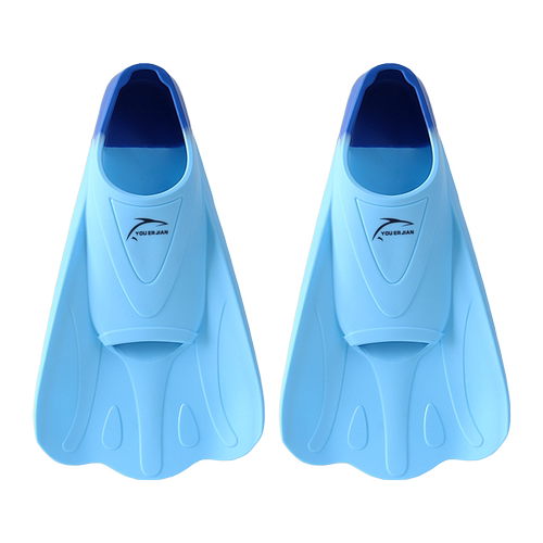 自由泳训练游泳脚蹼儿童成人男女硅胶短脚蹼蝶泳专业潜水装备