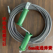 管道疏通器通马桶下水道工具家用地漏洗手盆堵塞电钻手摇疏通弹簧