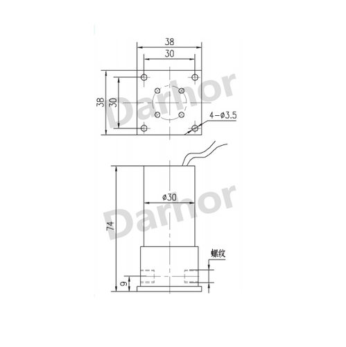 Darhor特氟龙聚四氟乙烯PTFE耐强酸强碱臭氧防腐电磁阀塑料王220v