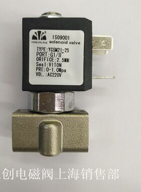 永创高压电磁阀YCSM41-01-2GBN通径1.6mm 压力0-5.0mpa连接口G1/4