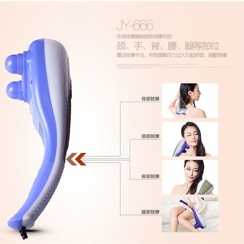 双头按摩棒颈部背部腰部腿部全身电动按摩器家用大力王振动按摩捶