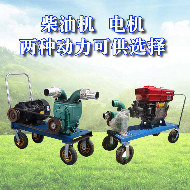 养殖场污水泥浆吸粪泵沼气化粪池专用柴油机380v自吸高扬程无堵塞