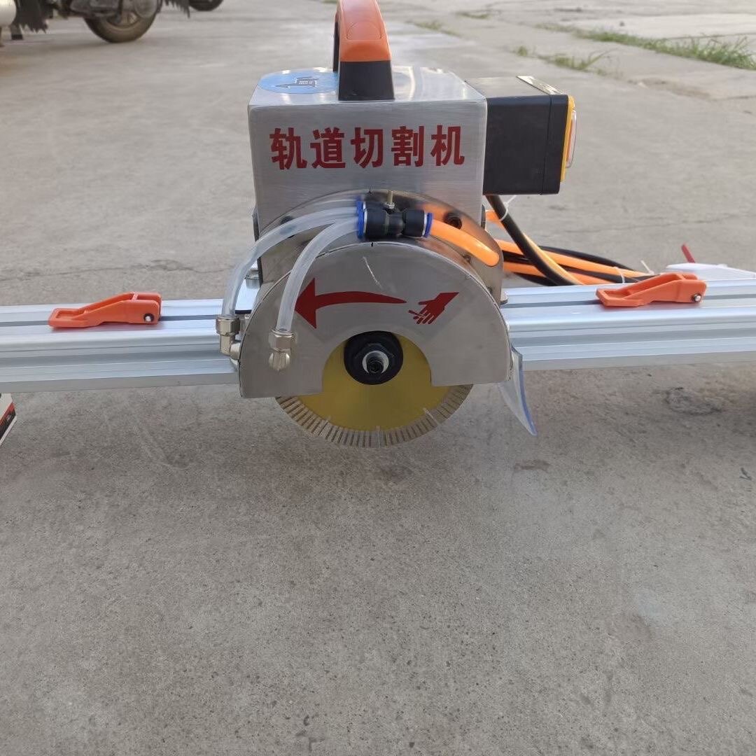 良驹砖电动轨道锯小型云石机底座铝合金瓷砖倒角切割一体机切割机
