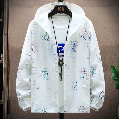 Мужская шелковая летняя одежда для защиты от солнца, тонкая быстросохнущая дышащая куртка, подходит для подростков