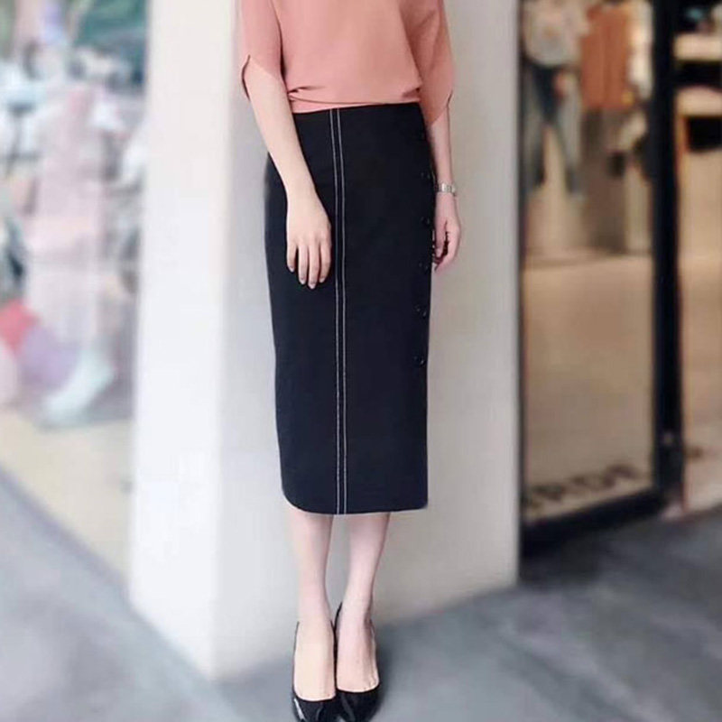 新颖阿玛施正旗舰店官网2020春新款专柜正品百搭不规则包臀半身裙