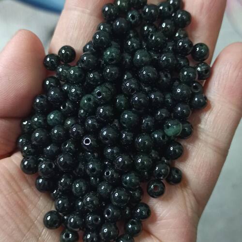 缅甸翡翠墨翠玉珠散珠圆珠