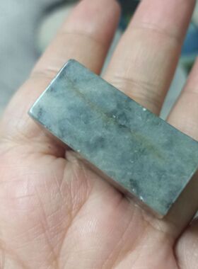 183缅甸天然翡翠桶珠通孔大方块卡36X17mm左右手工编绳满48元包邮