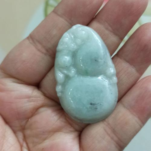 天然翡翠吊坠雕刻件手把件