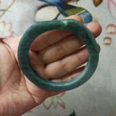 379天然危料翡翠玉环小圈口卡55mm宽8mm童镯做手工跑环满48元 包邮