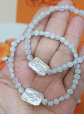 242缅甸天然翡翠手链手串单圈扁珠卡5X3mm左右极小不圆满48元包邮