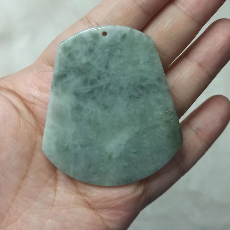 翡翠平安无事牌飘花刮痧板