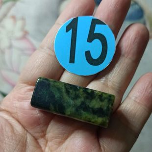 274缅甸天然翡翠桶珠通孔大方块卡36X15mm左右手工编绳满48元 包邮