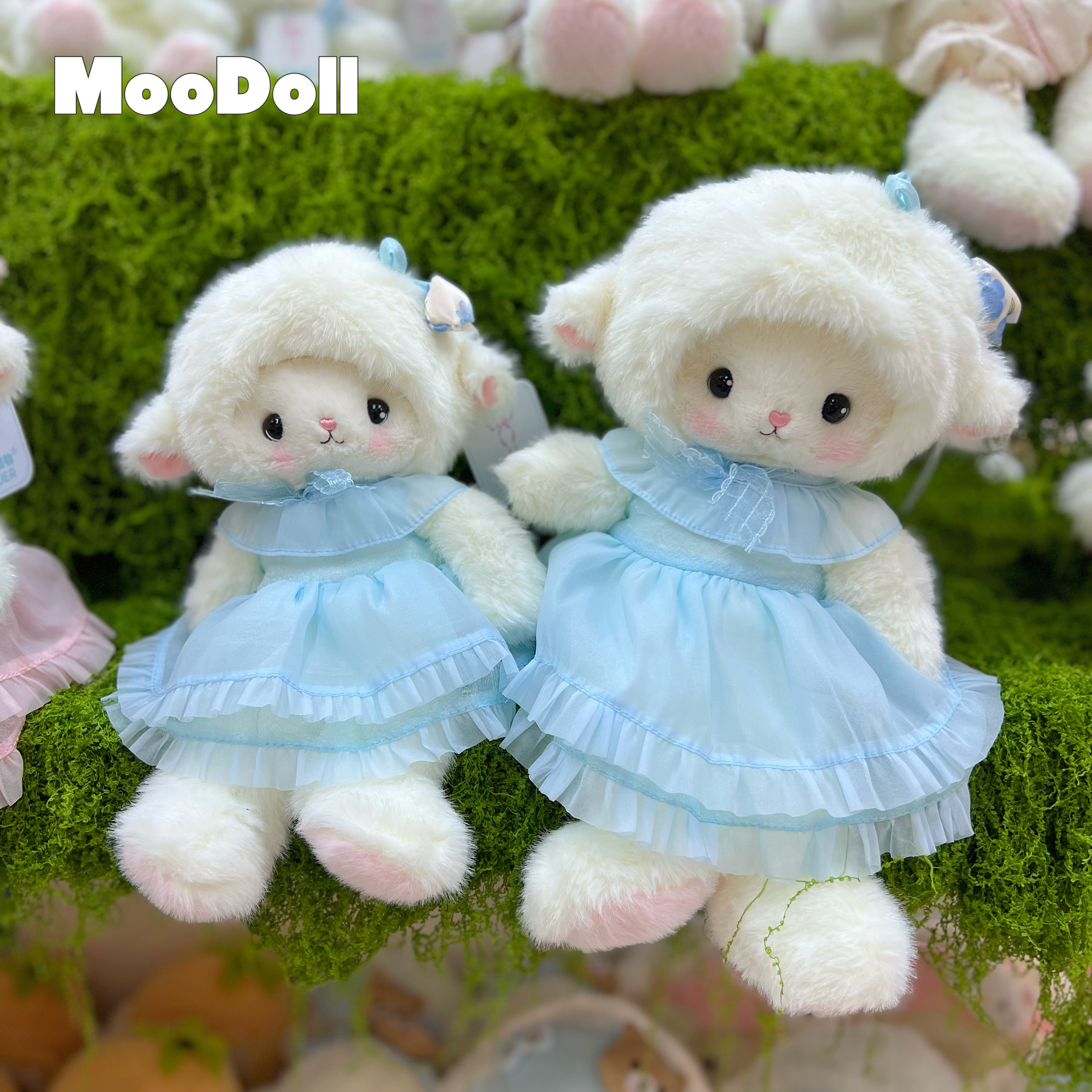 MooDoll可爱穿衣服的小羊毛绒/玩偶/公仔/布