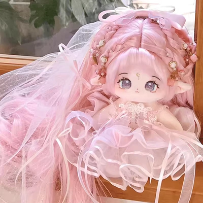 现货棉花娃娃毛绒公仔女娃20cm可换装人形玩偶送女生情侣闺蜜礼物