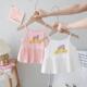 打底衫 童装 小背心儿童上衣女宝宝无袖 女童裙式 婴儿莫代尔吊带夏装