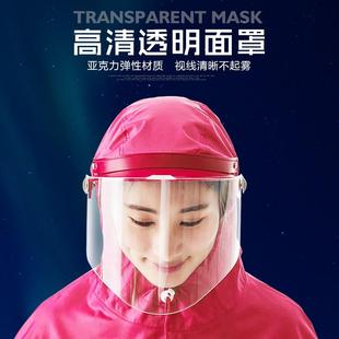 电动车雨衣女款 摩托电瓶车加大加厚双人全身防暴雨雨披 头盔式 新款