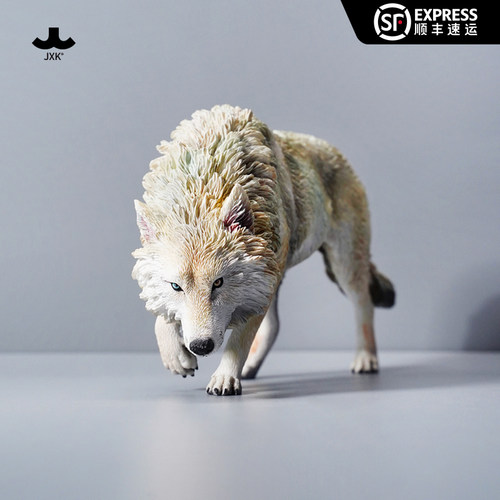 现货1/6北美灰狼仿真凶猛礼物