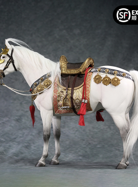 Mr.Z 1/6纯血马白马模型仿真骏马坐骑可配兵人动物潮玩手办摆件