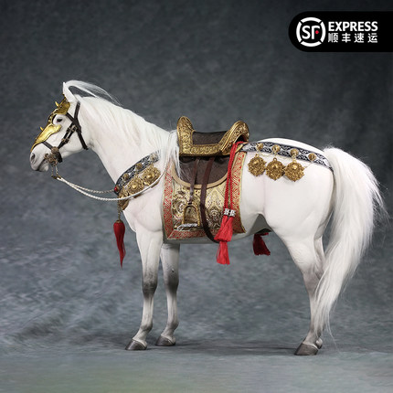 Mr.Z 1/6纯血马白马模型仿真骏马坐骑可配兵人动物潮玩手办摆件
