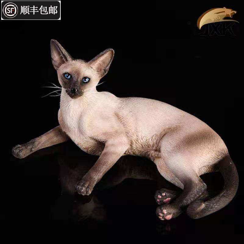 趴姿宠物猫咪手办车载桌面摆件