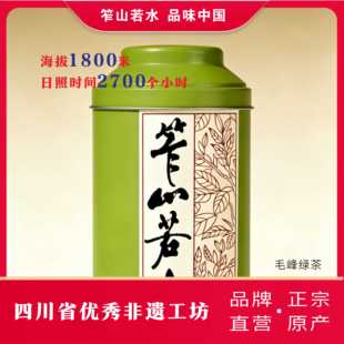 非遗 攀枝花盐边国胜茶 高山绿茶  毛峰特级  100克  精致铁罐