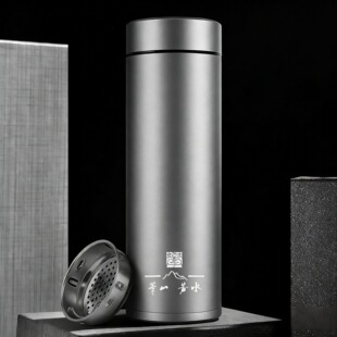 攀枝花 特色伴手礼 钒钛之都 纯钛茶杯新款（500ml）