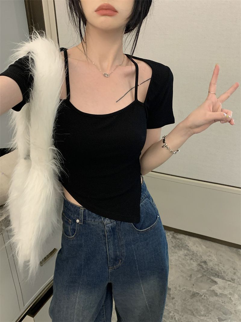 夏季薄款莫代尔女短袖