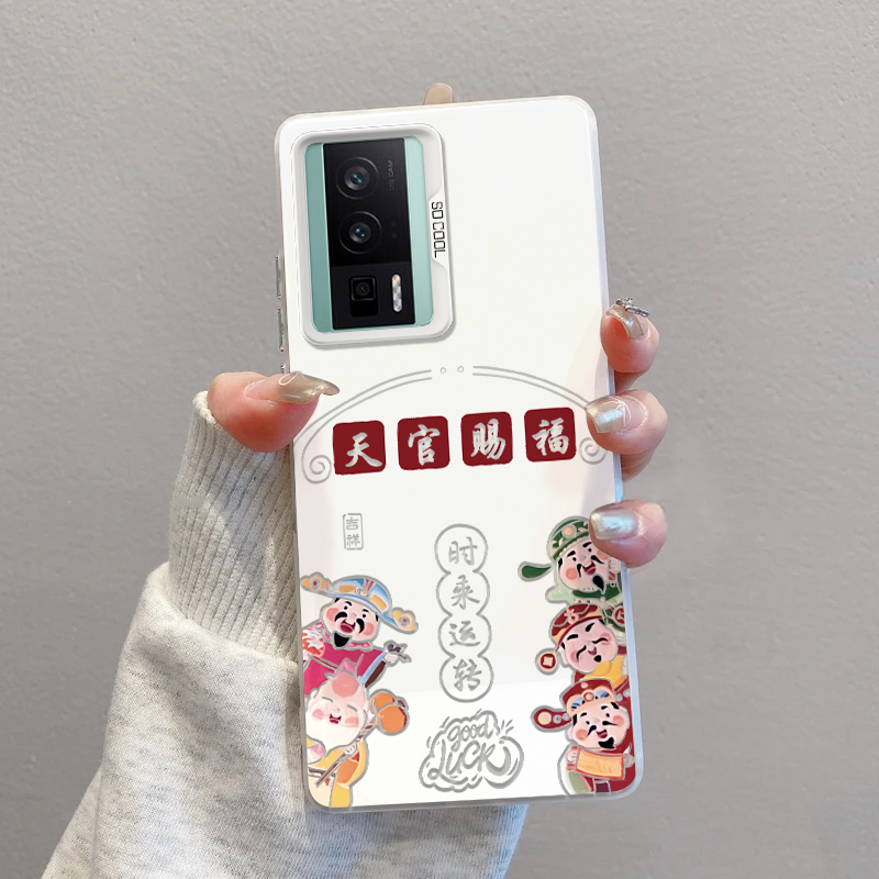 红米k60手机壳磨砂彩银天官赐福