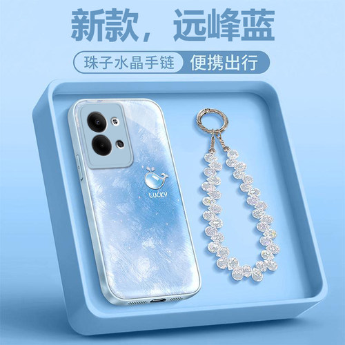 OPPOReno9手机壳蓝色小鲸鱼