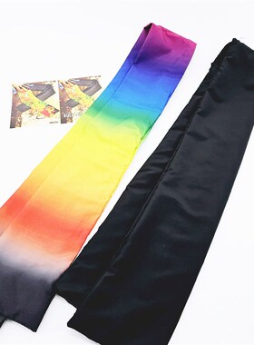 1423 围巾变色  彩色围巾变黑色围巾 Kin Maic 魔术道具