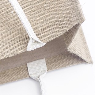 防水覆膜麻布袋印loo亚麻布包环保袋黄麻购物袋